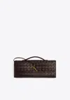 Bottega Veneta Long Andiamo Clutch Bag With Handle In Fondant