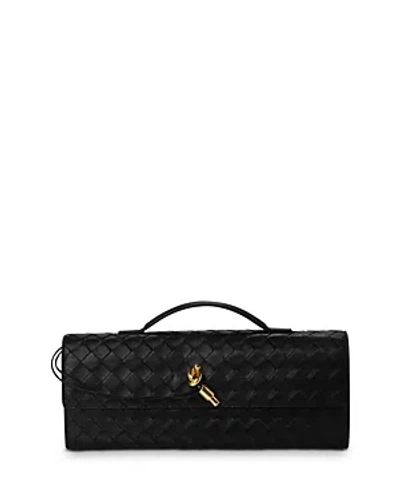 BOTTEGA VENETA ANDIAMO INTRECCIATO LEATHER CLUTCH