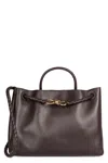 Bottega Veneta Medium Andiamo Top Handle Bag In Brown