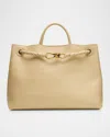 Bottega Veneta Andiamo Medium Leather Tote Bag In Butterscotch