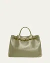 Bottega Veneta Andiamo Medium Leather Tote Bag In Butterscotch