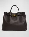 Bottega Veneta Andiamo Medium Leather Tote Bag In Neutral