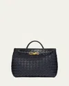 Bottega Veneta Women Medium Andiamo Bag In Midnight Blue In Blue