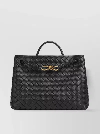 Bottega Veneta Andiamo Medium Tote Bag In Black