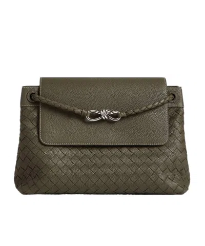 Bottega Veneta Andiamo Messenger In Brown
