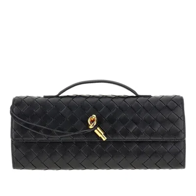 Bottega Veneta Women Black Andiamo Clutch, Onesize Luxury Clutches For Women Darveys