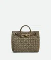 Bottega Veneta Andiamo Intrecciato Small Suede Tote Bag