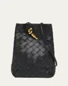 Bottega Veneta Andiamo Phone Pouch Crossbody Bag In Black
