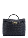 Bottega Veneta Andiamo Shoulder Bag In Fondant