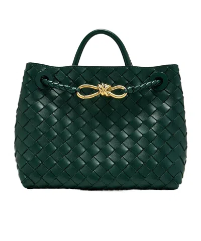 Bottega Veneta Andiamo Shoulder Bag In Green