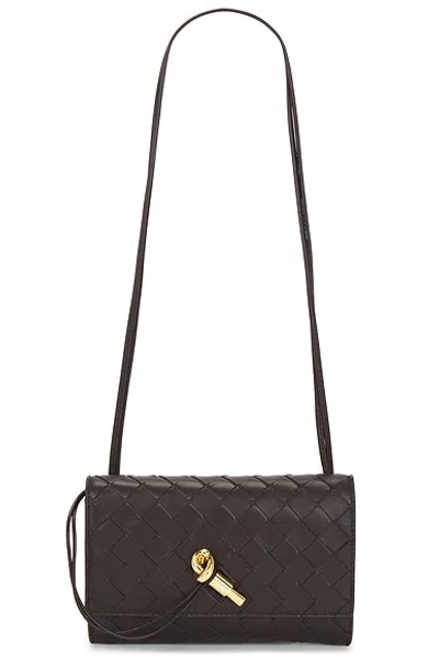 Bottega Veneta Andiamo Slim Pouch On Strap Bag In Burgundy