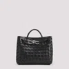 Bottega Veneta Andiamo Small Bag In Black Vintage Sil Bl