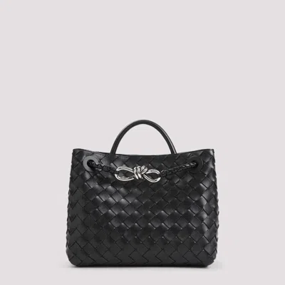 Bottega Veneta Andiamo Small Bag In Black Vintage Sil Bl