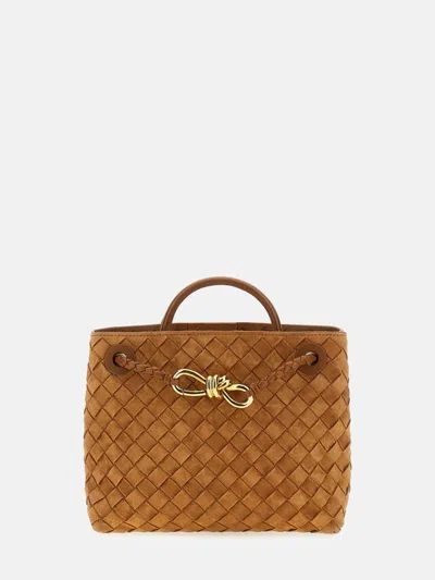 Bottega Veneta Andiamo Small In Brown