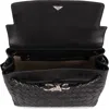 Bottega Veneta Andiamo Small Leather Messenger Bag In Black