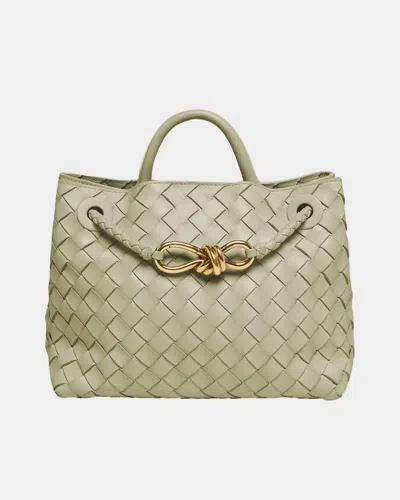 BOTTEGA VENETA ANDIAMO SMALL LEATHER TOP-HANDLE BAG