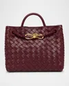 Bottega Veneta Andiamo Small Embellished Intrecciato Leather Tote