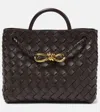 Bottega Veneta Andiamo Small Leather Tote Bag In Brown