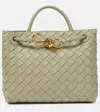 Bottega Veneta Small Andiamo Shoulder Bag With Chain Strap In Green