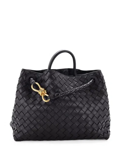 Pre-owned Bottega Veneta Andiamo Top Handle Bag Intrecciato Nappa Medium Satchel In Brown