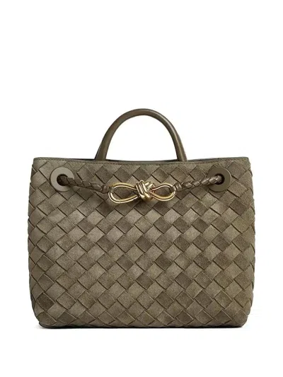 Bottega Veneta Andiamo Tote Bag In Green