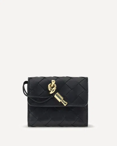 Bottega Veneta Portafogli Andiamo Tri-fold In Black