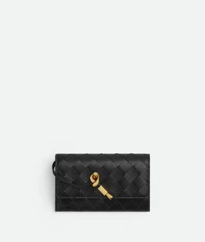 Bottega Veneta Andiamo Kartenetui Mit Reissverschluss In Black