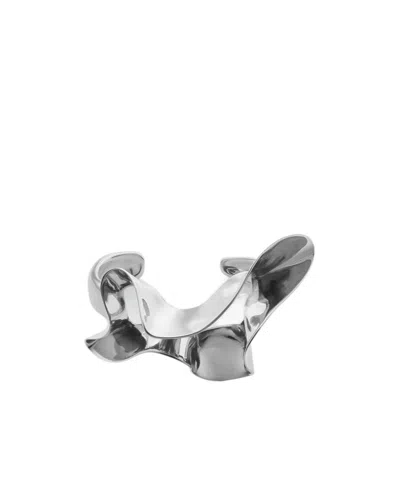 Bottega Veneta Bracelet Manchette Anemone In Silver