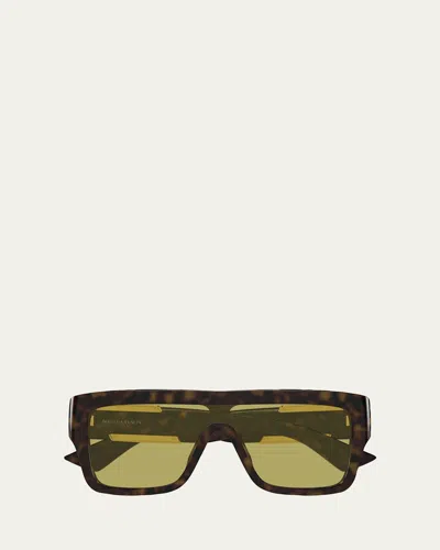 Bottega Veneta Angle 99mm Shield Sunglasses In Pink