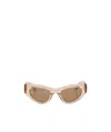 Bottega Veneta Angle Cat-eye Sunglasses In Brown
