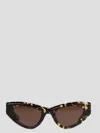 Bottega Veneta Cat-eye Sunglasses In Brown