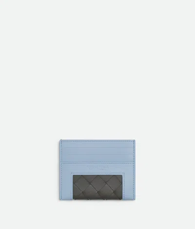 Bottega Veneta Angolo Credit Card Case In Lunar/lapilli