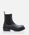 Bottega Veneta Black Leather Ankle Boots