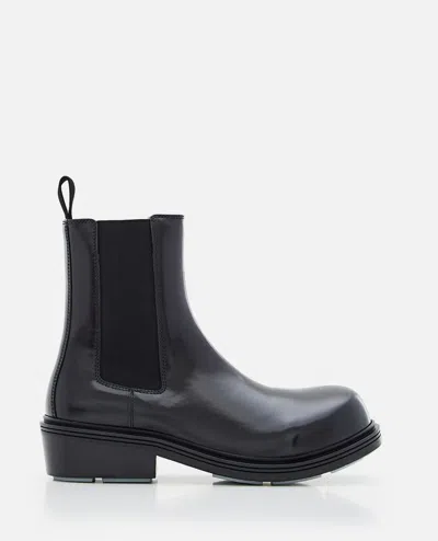 BOTTEGA VENETA ANKLE BOOT LEATHER GLOSS VINYL