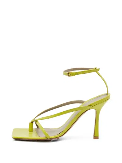 Pre-owned Bottega Veneta Ankle-strap Sandals In Green