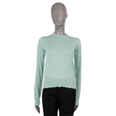 Pre-owned Bottega Veneta Aqua Cashmere 2020 Fine Knit Crewneck Sweater 36 Xs In Gray