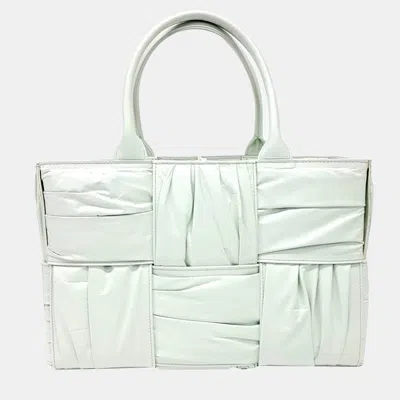 Pre-owned Bottega Veneta Arco Green Leather Tote Bag