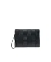 Bottega Veneta Arco Knitted Clutch In Black