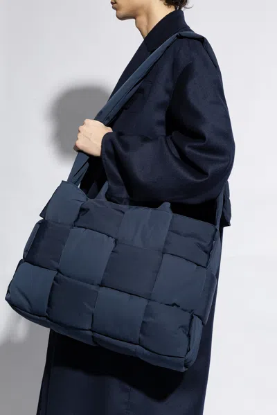 Bottega Veneta ‘arco Large' Shopper Bag In Navy Blue