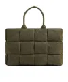 Bottega Veneta Large Arco Padded Tote Bag In Green