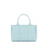 Bottega Veneta Candy Arco Leather Tote Bag In Blue