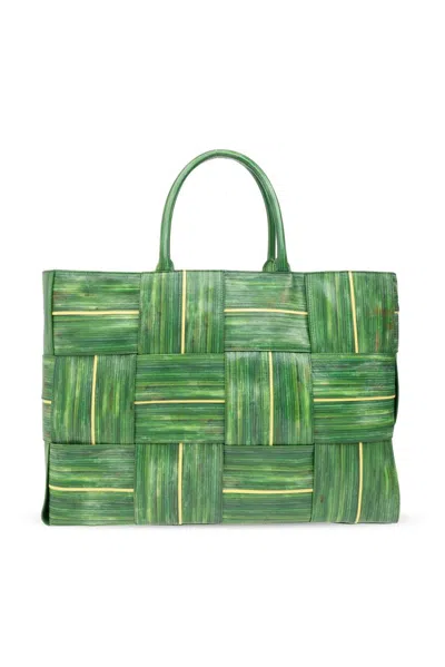 Bottega Veneta Arco Open Top Large Tote Bag In Green