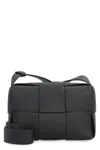 Bottega Veneta Small Camera Bag With Adjustable Leather Strap In Black