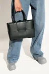 Bottega Veneta ‘arco Small' Shopper Bag In Green