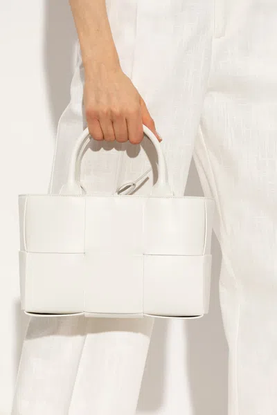 Bottega Veneta ‘arco Mini' Shopper Bag In White