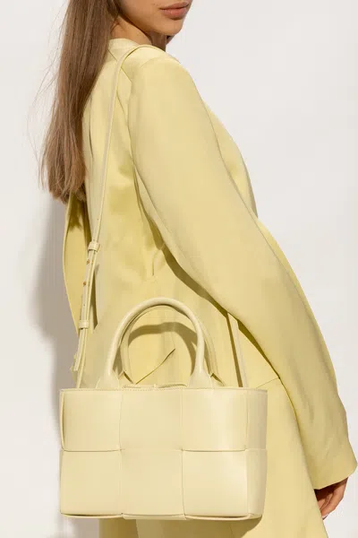 Bottega Veneta ‘arco Mini' Shopper Bag In Yellow