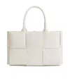 Bottega Veneta Cassette Intrecciato Leather Cardholder In White