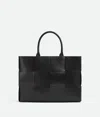 Bottega Veneta Small Arco Tote Bag With Strap In Black