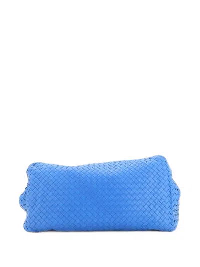 Pre-owned Bottega Veneta A-shape Intrecciato Nappa Large Tote Bag In Blue