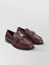 Bottega Veneta Barolo Brown Leather Astair Metallic Knot Loafer In Brown
